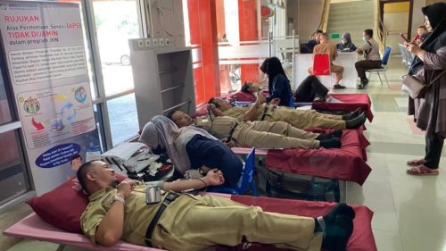 Gelar Donor Darah Rutin, Bentuk Kepedulian RSUD dr. Soeselo pada Sesama