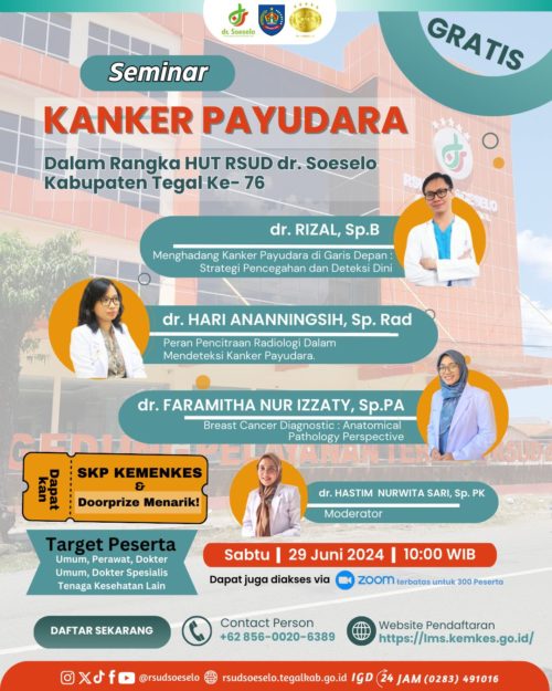 RSUD dr. Soeselo Mengadakan Seminar Kanker Payudara 2024